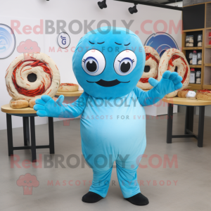 Sky Blue Bagels maskot...