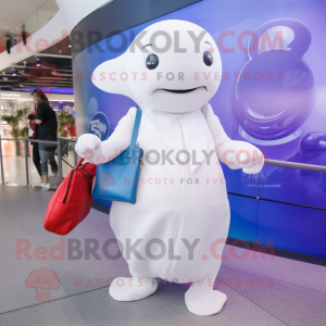  Beluga Whale maskot kostym...