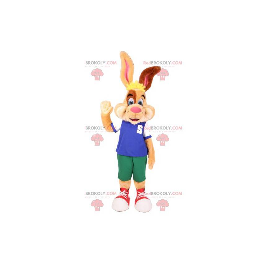 Rabbit mascot in sportswear. Bunny costume - Redbrokoly.com Rabbit mascot in sportswear. Bunny costume - Redbrokoly.com