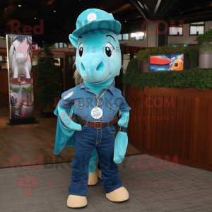 Teal Horseshoe mascotte...