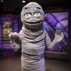 Grijze mummie mascotte...