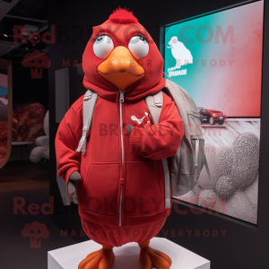 Red Dove maskot kostume...