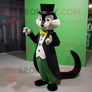 Green Weasel maskot kostym...