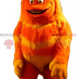 Mascotte de monstre orange. Costume de monstre orange -