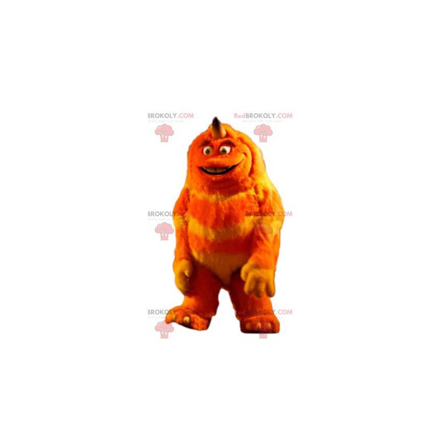 Mascote do monstro laranja. Fantasia de monstro laranja -