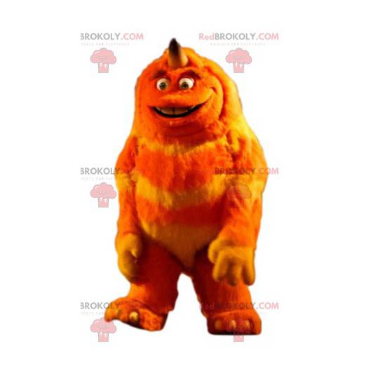 Mascote do monstro laranja. Fantasia de monstro laranja -