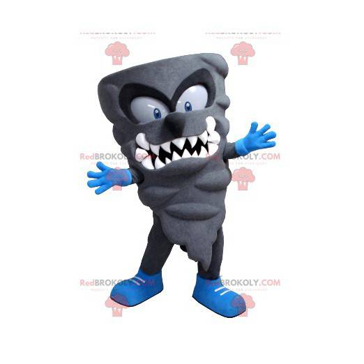 Gray swirl gray monster lightning mascot - Redbrokoly.com