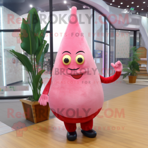 Pink Pear mascotte kostuum...