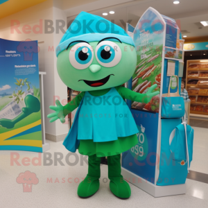 Turkis irsk flag maskot...