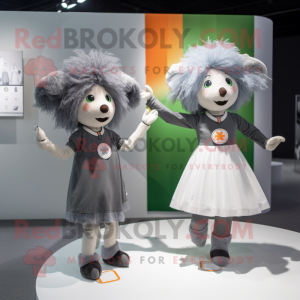 Grå irsk flagg maskot...