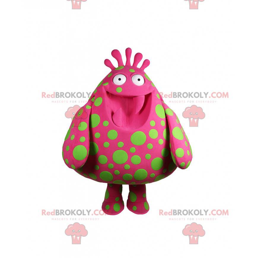 Mascot gran gota fucsia con guisantes - Redbrokoly.com Mascot gran gota fucsia con guisantes - Redbrokoly.com