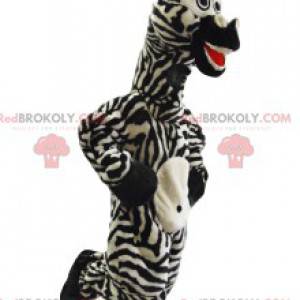 Mascotte zebra super divertente. Costume da zebra -