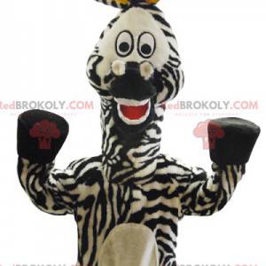 Mascotte zebra super divertente. Costume da zebra -