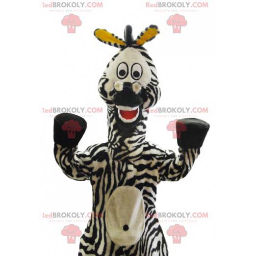 Mascotte zebra super divertente. Costume da zebra -