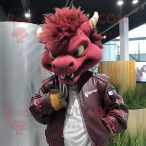 Maroon Dragon mascotte...