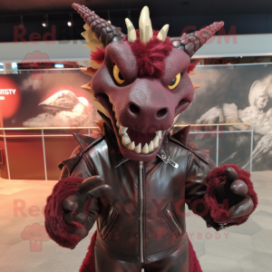 Maroon Dragon mascotte...