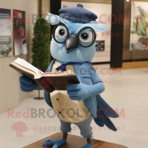 Olive Blue Jay maskot...