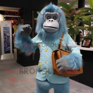 Błękitny orangutan w...