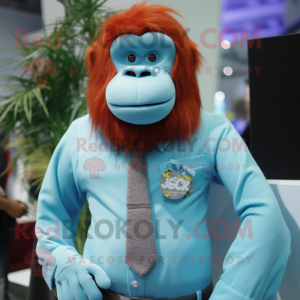 Błękitny orangutan w...