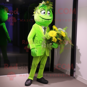 Limettengrüner Maskottchen...
