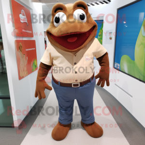 Personagem de mascote Brown...