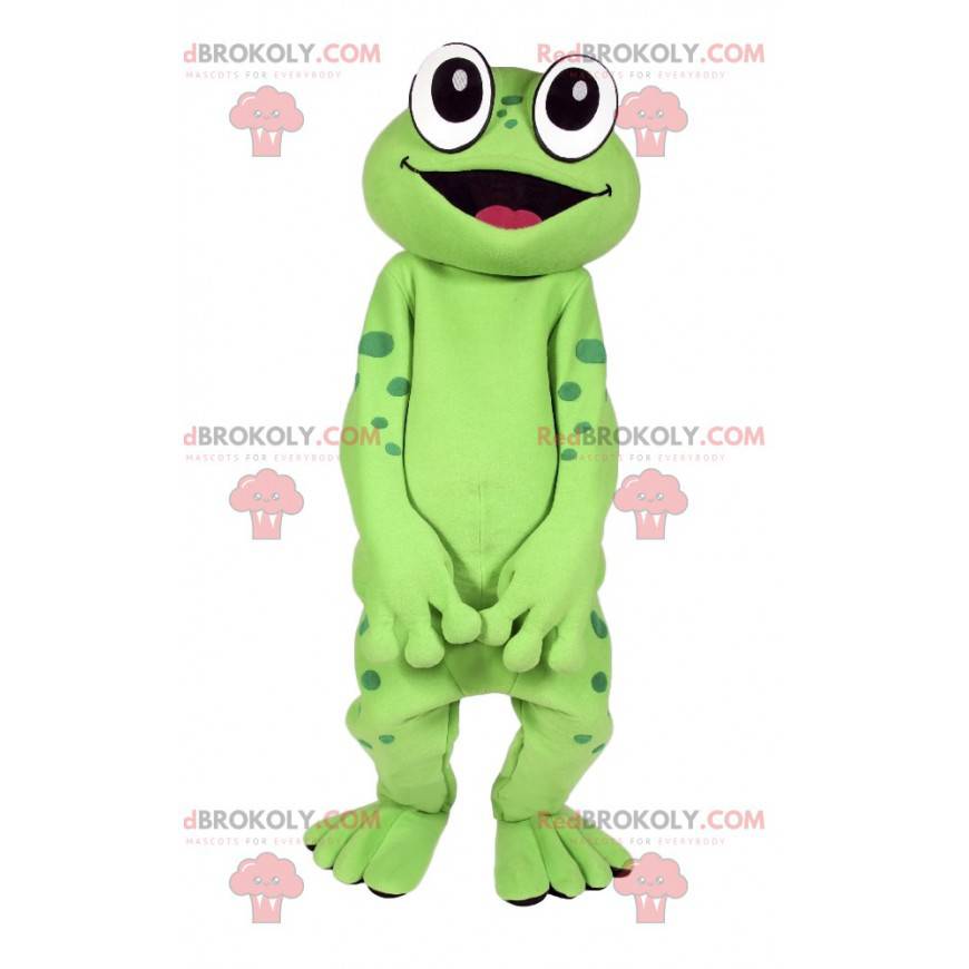 Green frog mascot. Frog costume - Redbrokoly.com