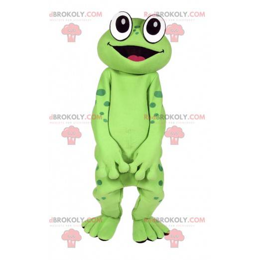 Grön groda maskot. Grodadräkt - Redbrokoly.com