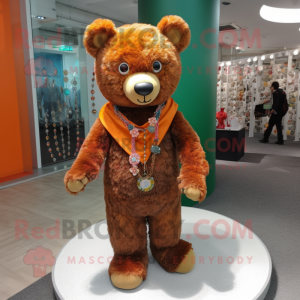 Rust Teddy Bear maskot...