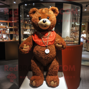 Rust Teddy Bear maskot...