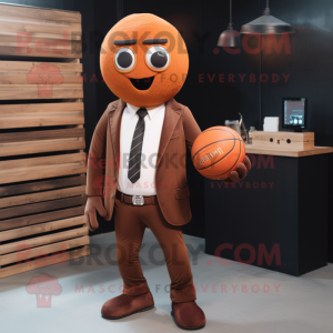 Rust Basketball Ball maskot...