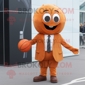 Rust Basketball Ball maskot...