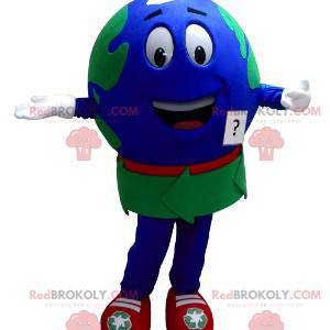 Giant world map mascot - Redbrokoly.com