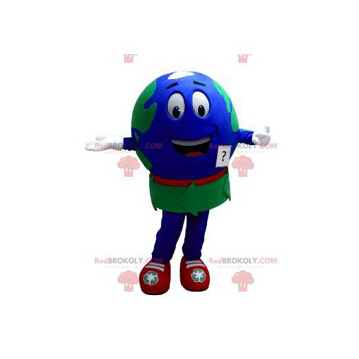 Mascotte gigante della mappa del mondo - Redbrokoly.com