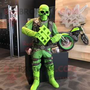 Lime Green Celtic Cross...
