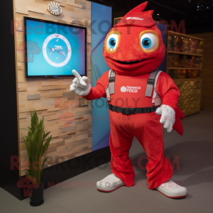 Postava maskota Red Fish...