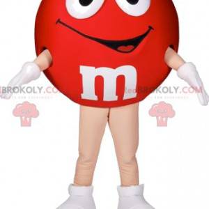 Mascot M & M'S rojo. Disfraz rojo de M&M - Redbrokoly.com