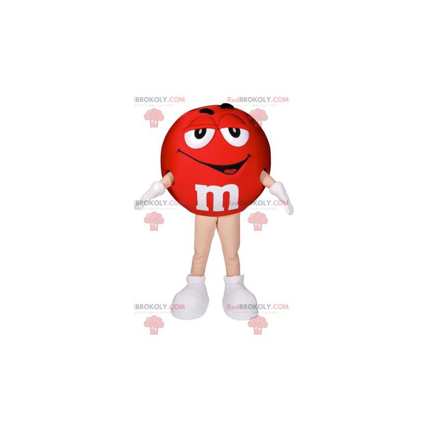 Mascote M & M'S vermelho. Traje de Red M&M - Redbrokoly.com