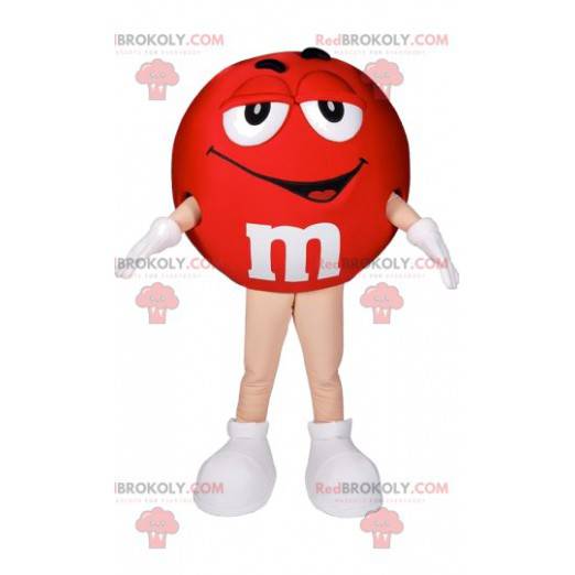 Mascot M & M'S rojo. Disfraz rojo de M&M - Redbrokoly.com