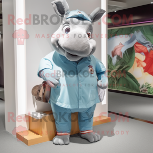  Rhinoceros maskot kostume...