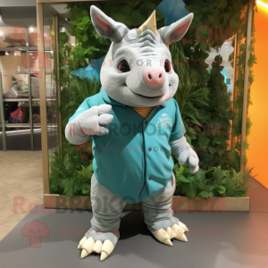  Rhinoceros maskot kostume...