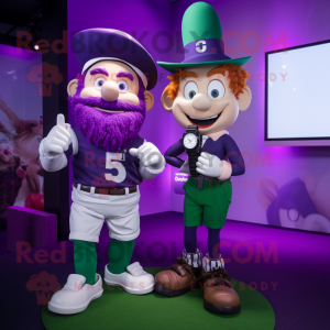 Lilla Leprechaun Hat maskot...