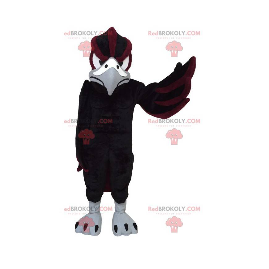 Mascota águila negra y marrón. Disfraz de águila -