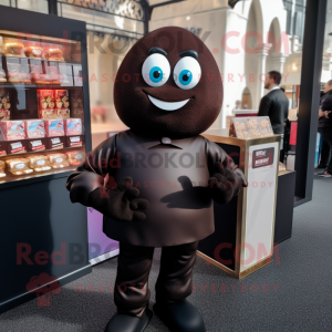 Sort chokoladebar maskot...