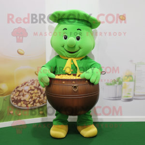 Limettengrüner Maskottchen...