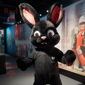 Mascotte de lapin noir...