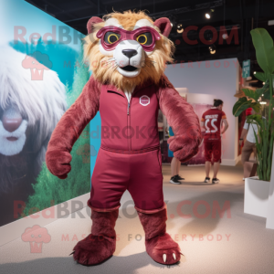 Rödbrun Smilodon-...