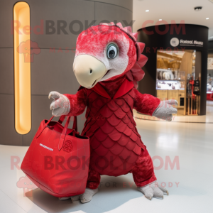 Red Pangolin mascotte...