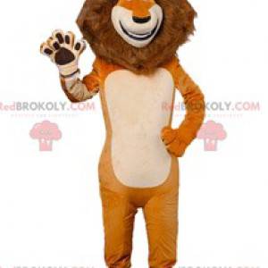 Costume di Carnevale Mascotte Adulto Alex il Leone con grande testa