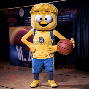 Gold Basketball Ball maskot...