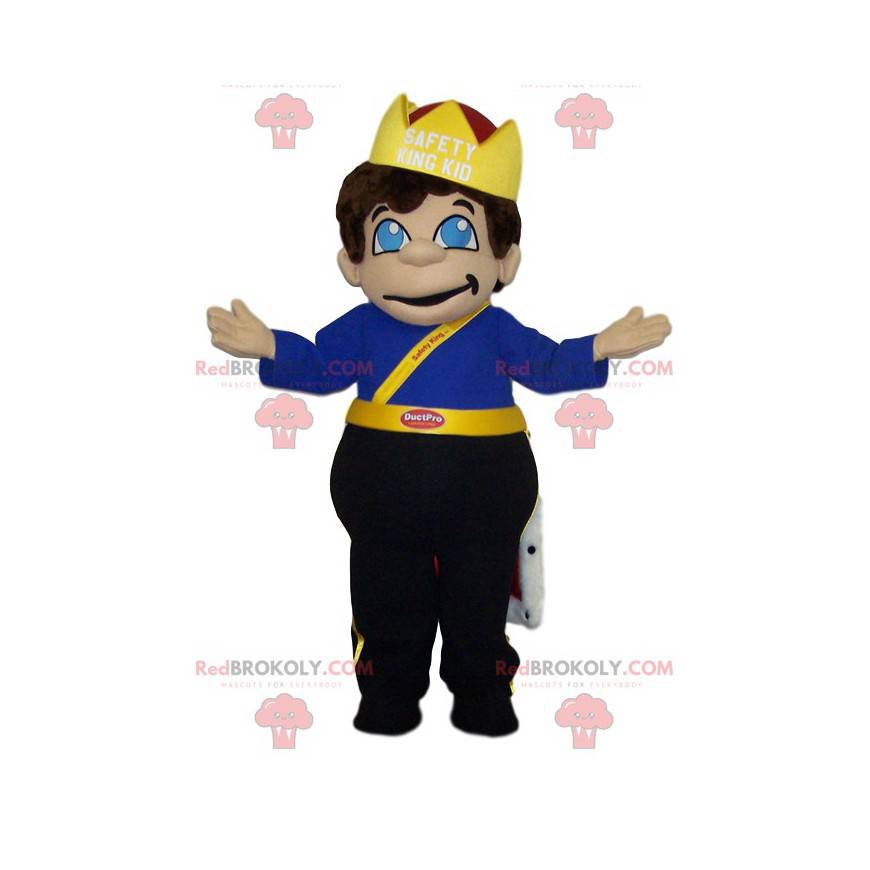 Kleine jongen mascotte gekleed als een koning. - Redbrokoly.com Kleine jongen mascotte gekleed als een koning. - Redbrokoly.com